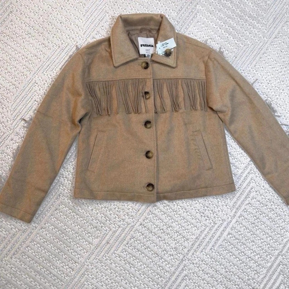 NWT Western Fringe Coat